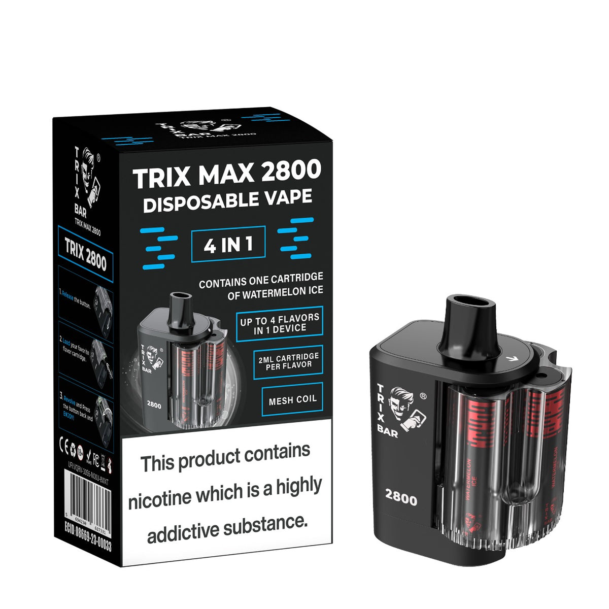 TRIX BAR MAX 2800 PUFFS KIT